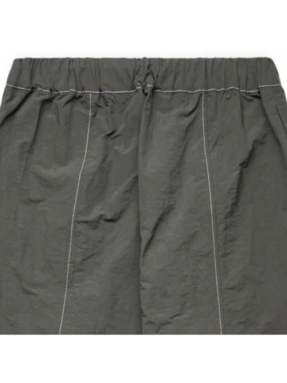 NEW - Afield out Tapered, Crinkled, Stitch Nylon, Canvas Gray Trousers Pants - Picture 3 of 16